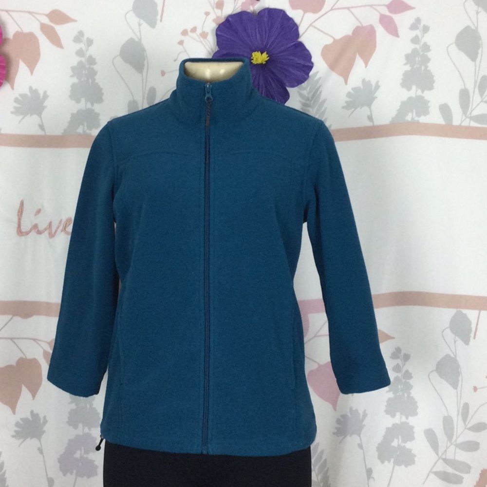 Natural Reflections Fleece‎ Sz Small Teal/Blue
